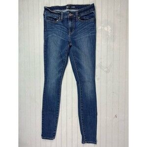 Gap Size 0 25 Womens Jeans Legging Low Rise Skinny Dark Wash Stretch